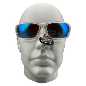 Red Ridge Roover III RR-15 Clear Polarized Sunglasses Blue Mirror Lens Sport